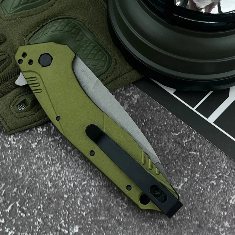 Dividend Steel Blade Folding Knife Aluminum Handle