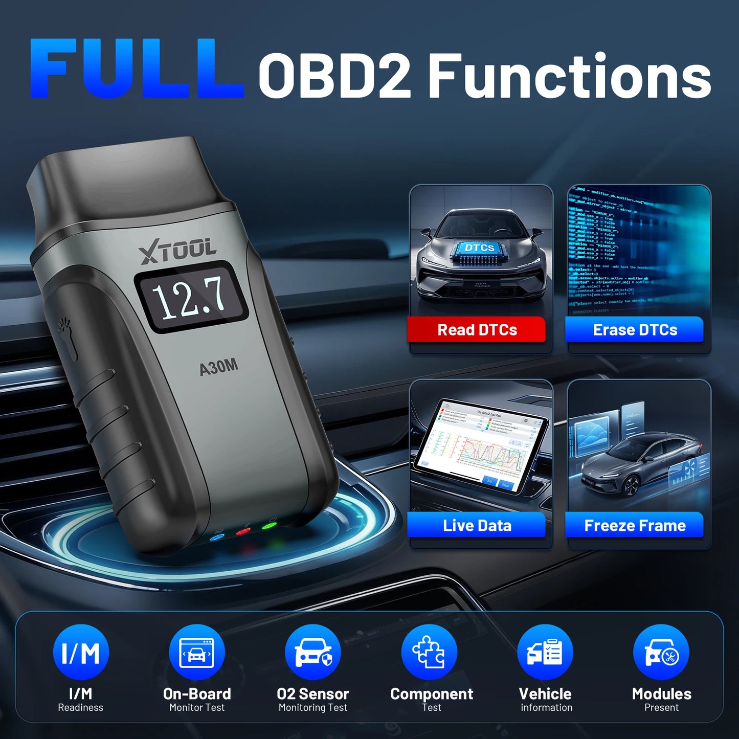 XTOOL A30M V2.0 Kit Full System Diagnostic Tool