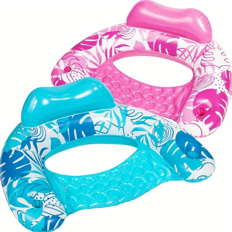 JOYFY 2 Pack Pool Chairs Inflatable Pool Floats