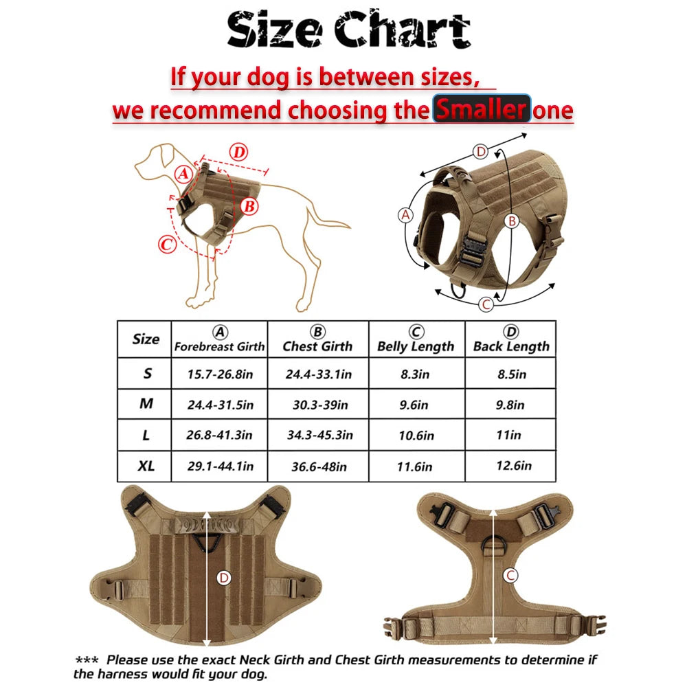 Dog Harness And Leash Set  For Medium Large Dogs