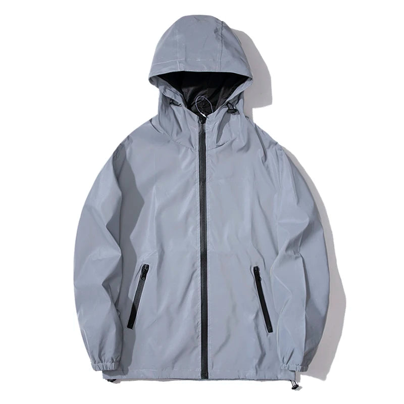 NEW SIZE Night Reflective Hooded Jacket