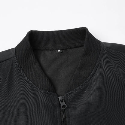 Baseball Collar Short Loose Solid Color Jacket