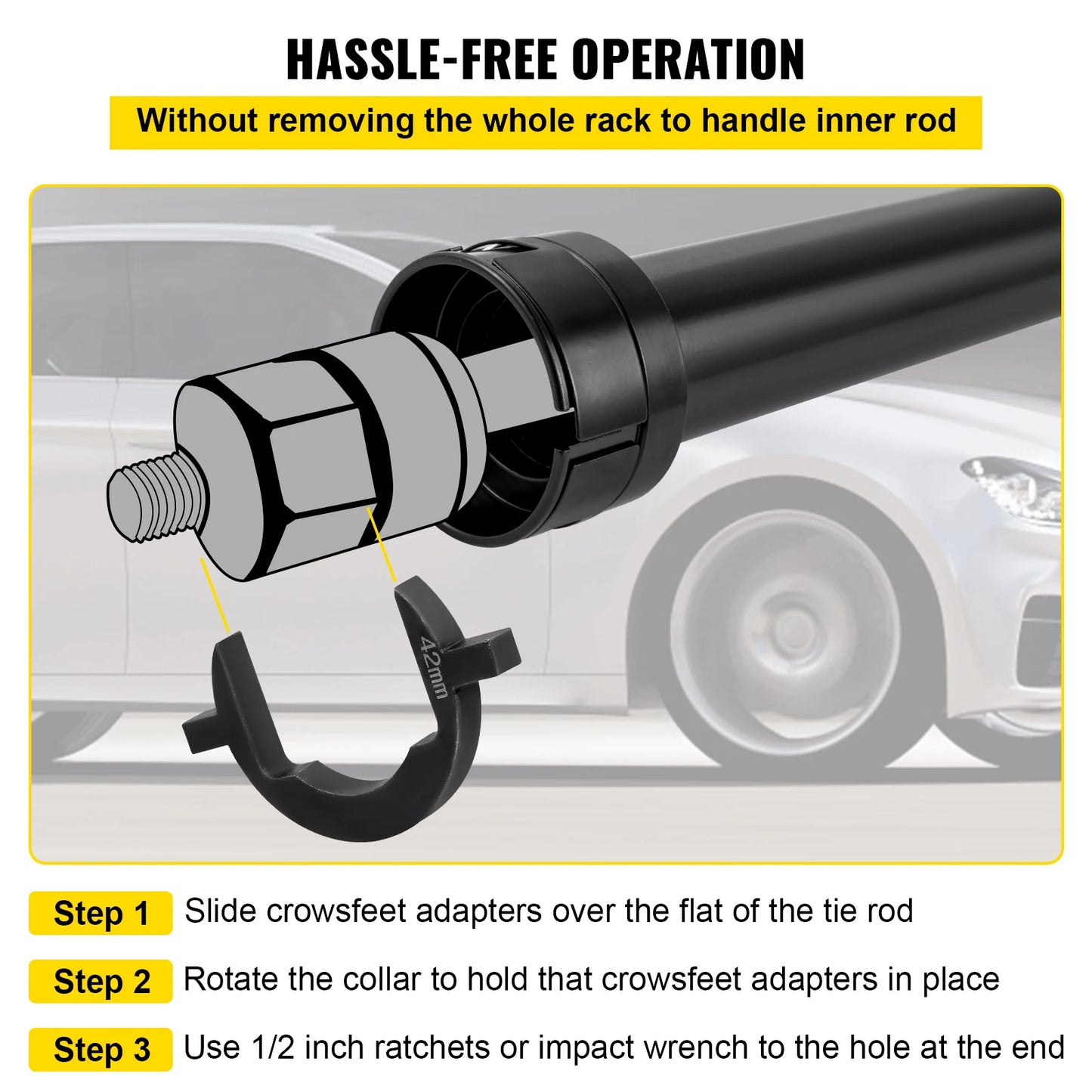 SucceBuy Inner Tie Rod Tool Kit 12 Pcs