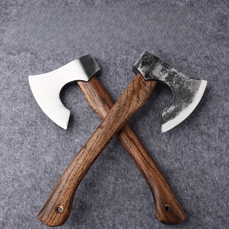 Hand Forged Viking Steel Tomahawk Camping Tree Cutting Axe