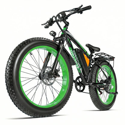 26" Fat Tire Electric Bike 48V 20Ah Battery 1000W Motor (Peak 1500W)  25-30MPH