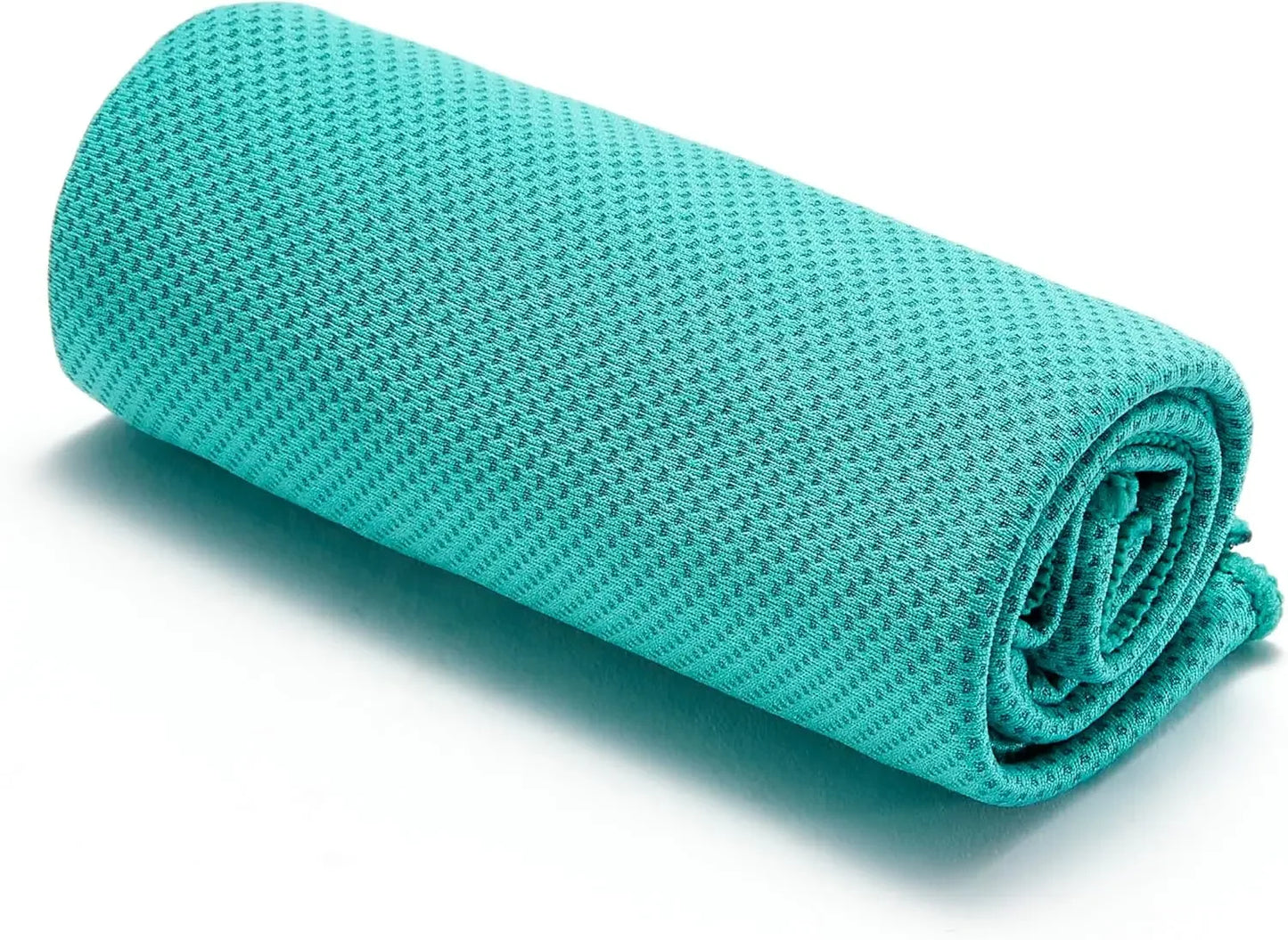 Basics Cooling Towels for Neck and Face 40' x 12', Black/Gray/Aqua/Navy, 4-Pack