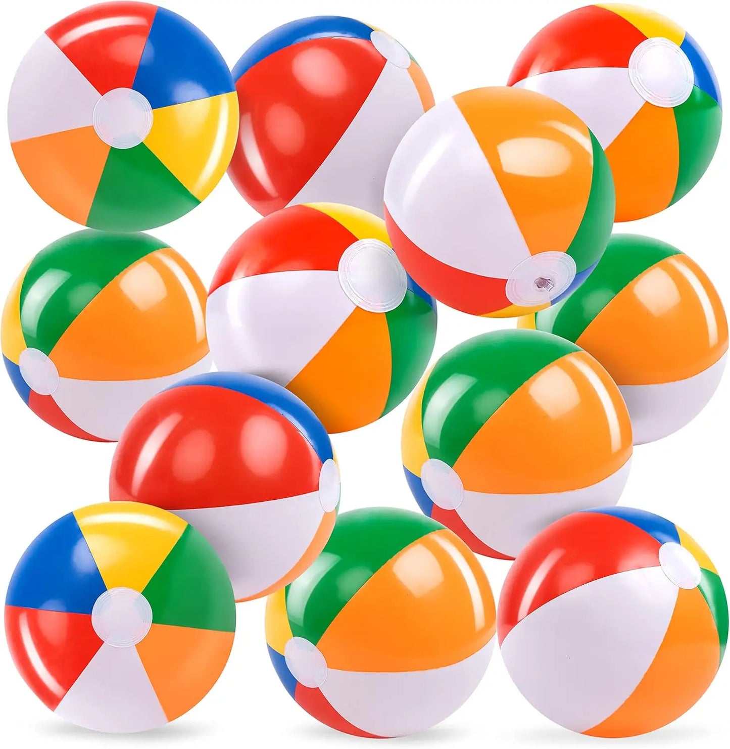 JOYFY Rainbow Beach Balls(12 Pack)