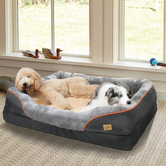 Anti Allergy Waterproof Large Dog Bed With Removable Washable Cover