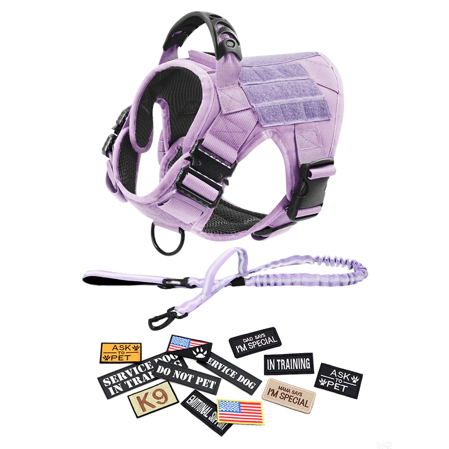 Military Pink Camouflage Dog Harness