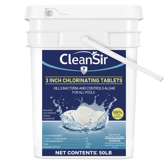 3 Inch Premium Stabilized Pool Chlorine Tablets 50 LB Bucket