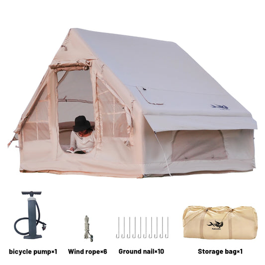 Inflatable Luxury Camping Tents With Stove Plug