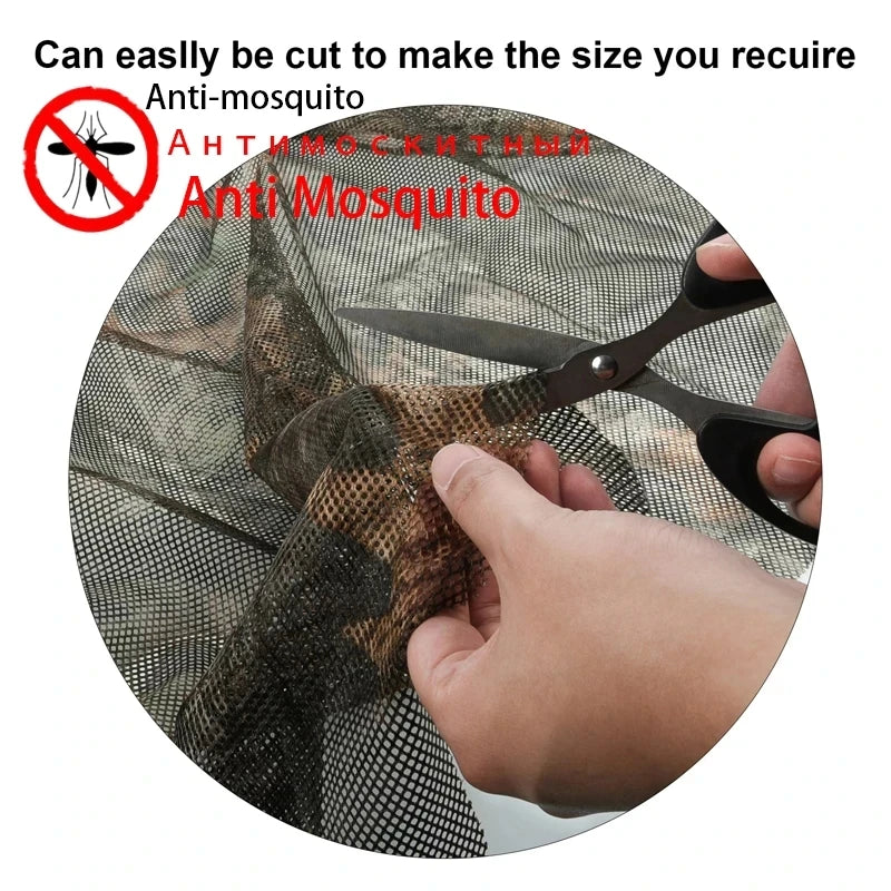 Camo Netting With See Through Fence