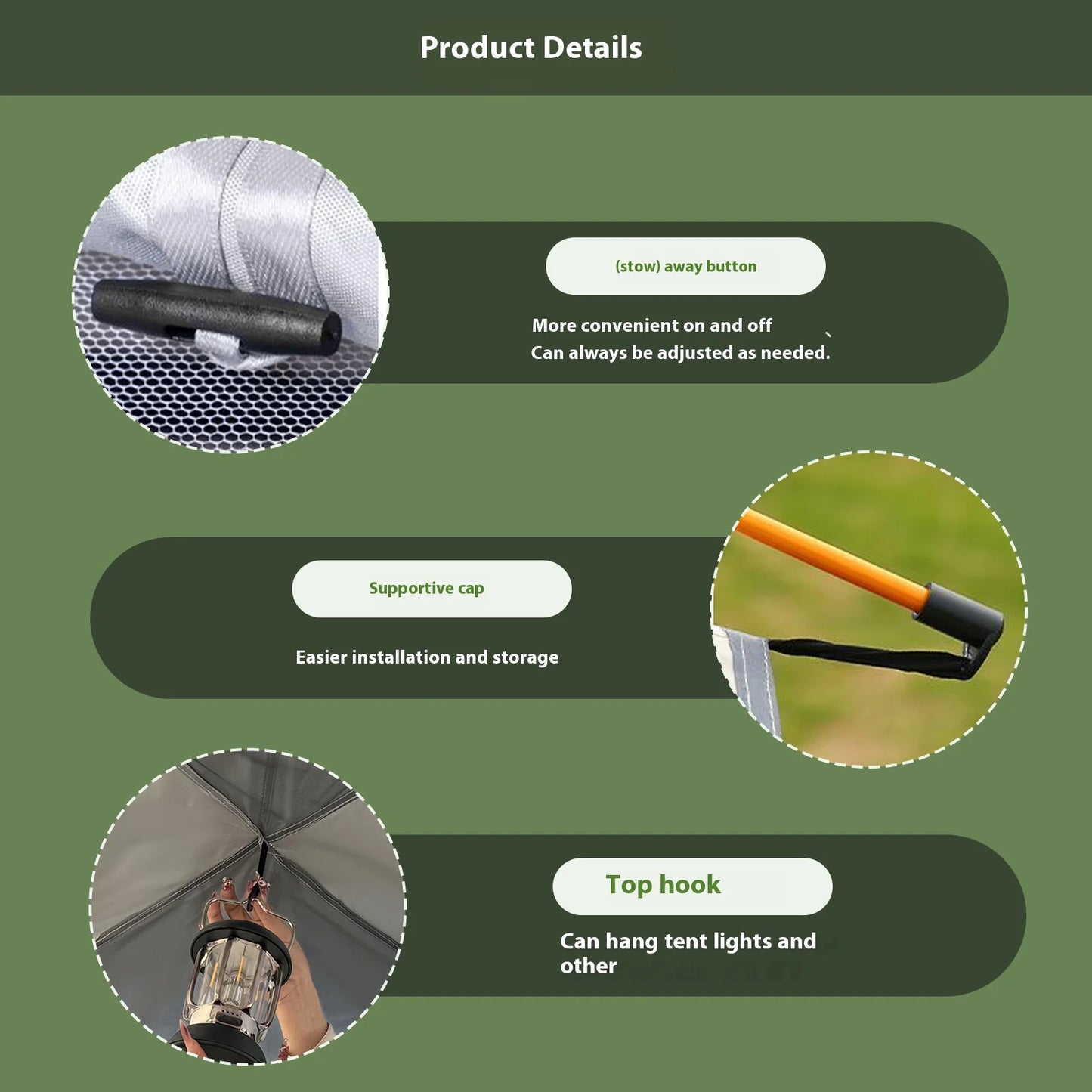 Small Silver Compact Auto-Tent - Quick 60-Second Setup Sunshade