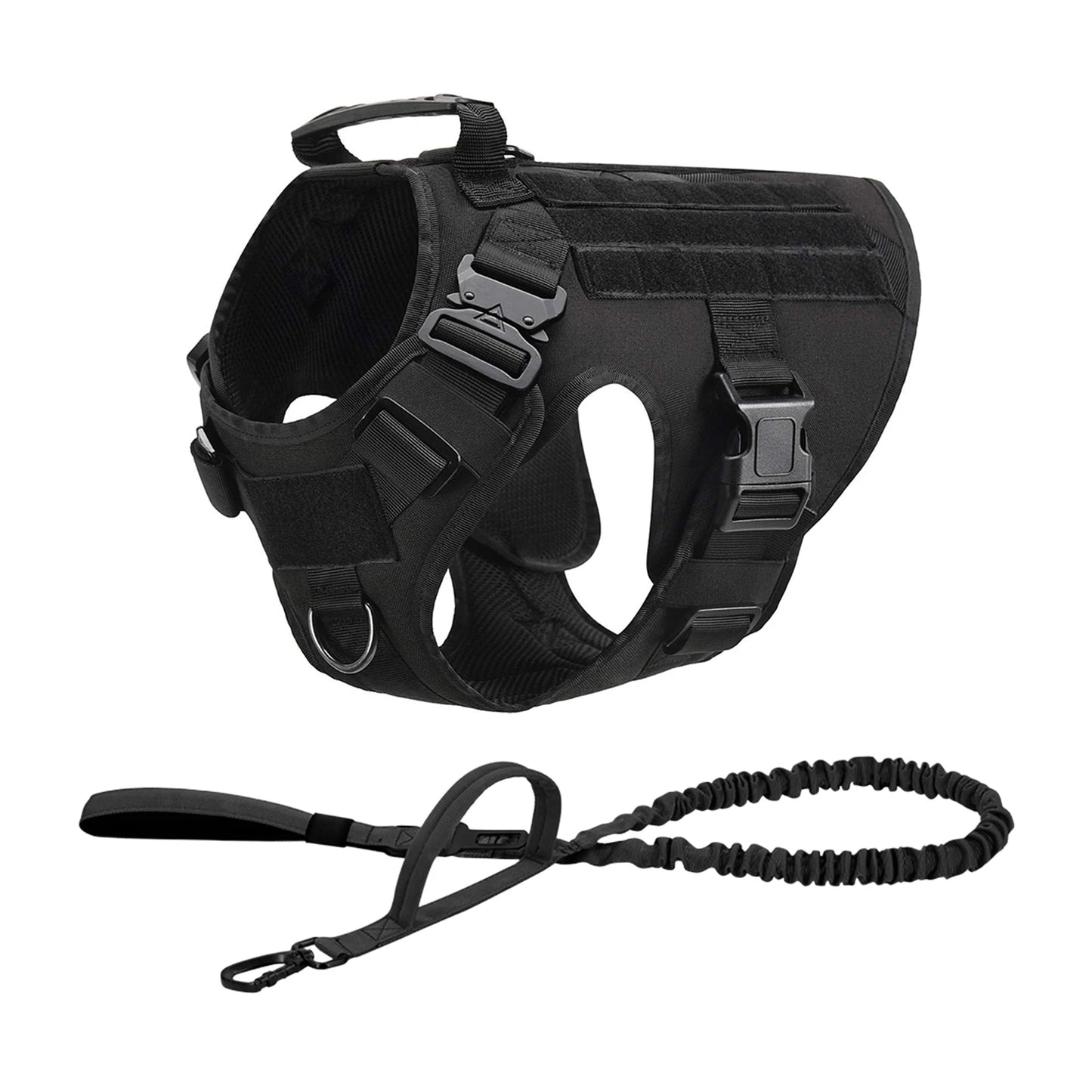 Tactical Dog Harness Collar For Medium Large Dogs