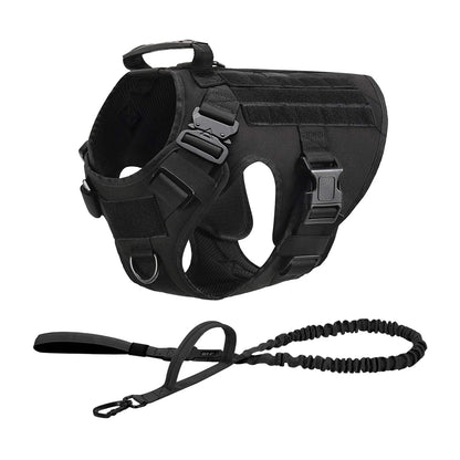 Tactical Dog Harness Collar For Medium Large Dogs