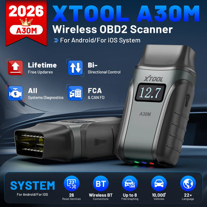 XTOOL A30M V2.0 Kit Full System Diagnostic Tool