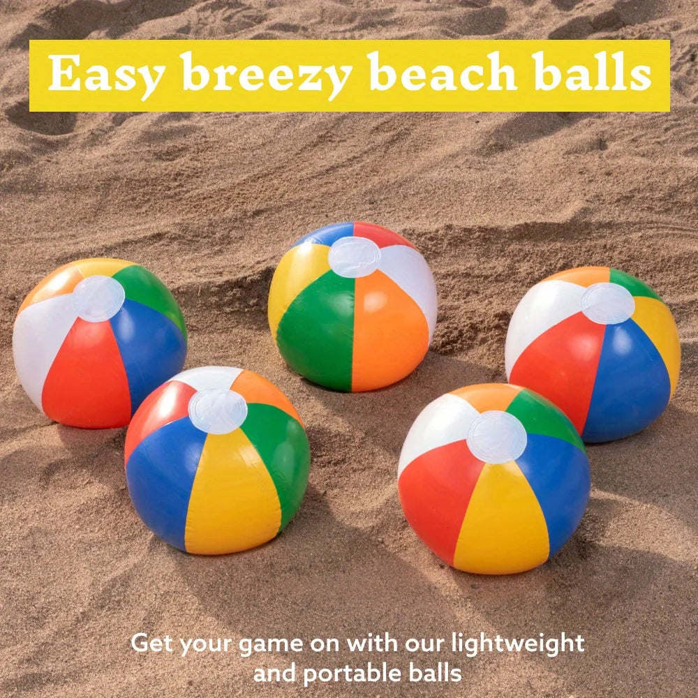 JOYFY Rainbow Beach Balls(12 Pack)