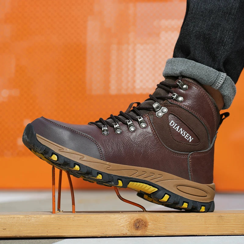 Waterproof Leather Indestructible Work Safety Boots