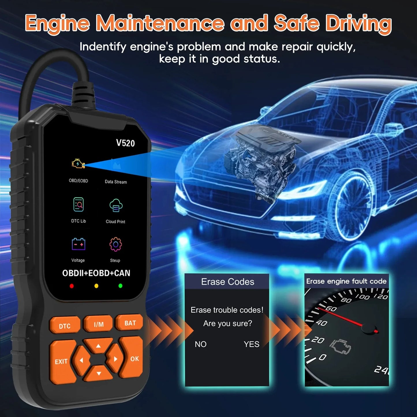 OBD2 Car Scanner Diagnostic Scanning Tool