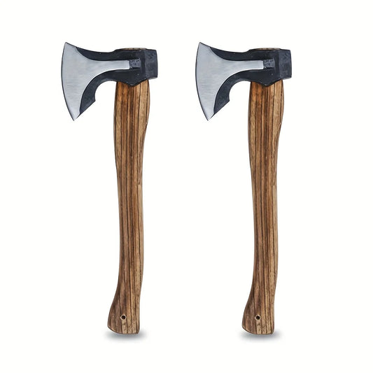 2PCS Professional Firewood Splitting Axe - Anti-Slip Wood Handle & Sharp Blade