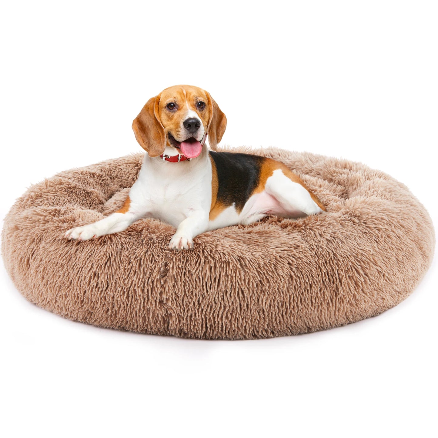 Anti-Slip Round Washable Calming Dog Bed