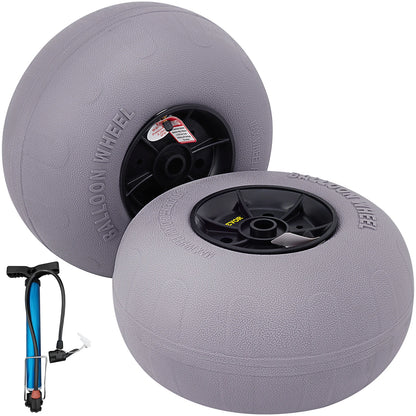 SucceBuy Beach Balloon Wheels 9/13/15.7" w/ Free Air Pump 2Pcs