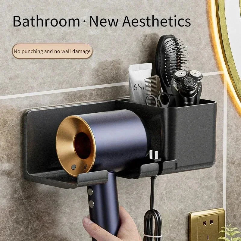 Wall Mount Suction Cup Bathroom Organizer