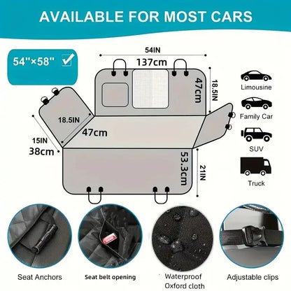100% Waterproof Dog Car Seat Cover Hammock