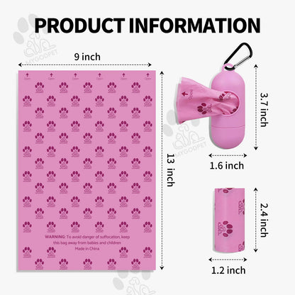 Dog Poop Bags Rolls with Dispenser 150 Count Biodegradable