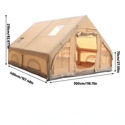 Large Inflatable Camping Tent with Skylight, Quick Air-Flow & Breathable Mesh Design