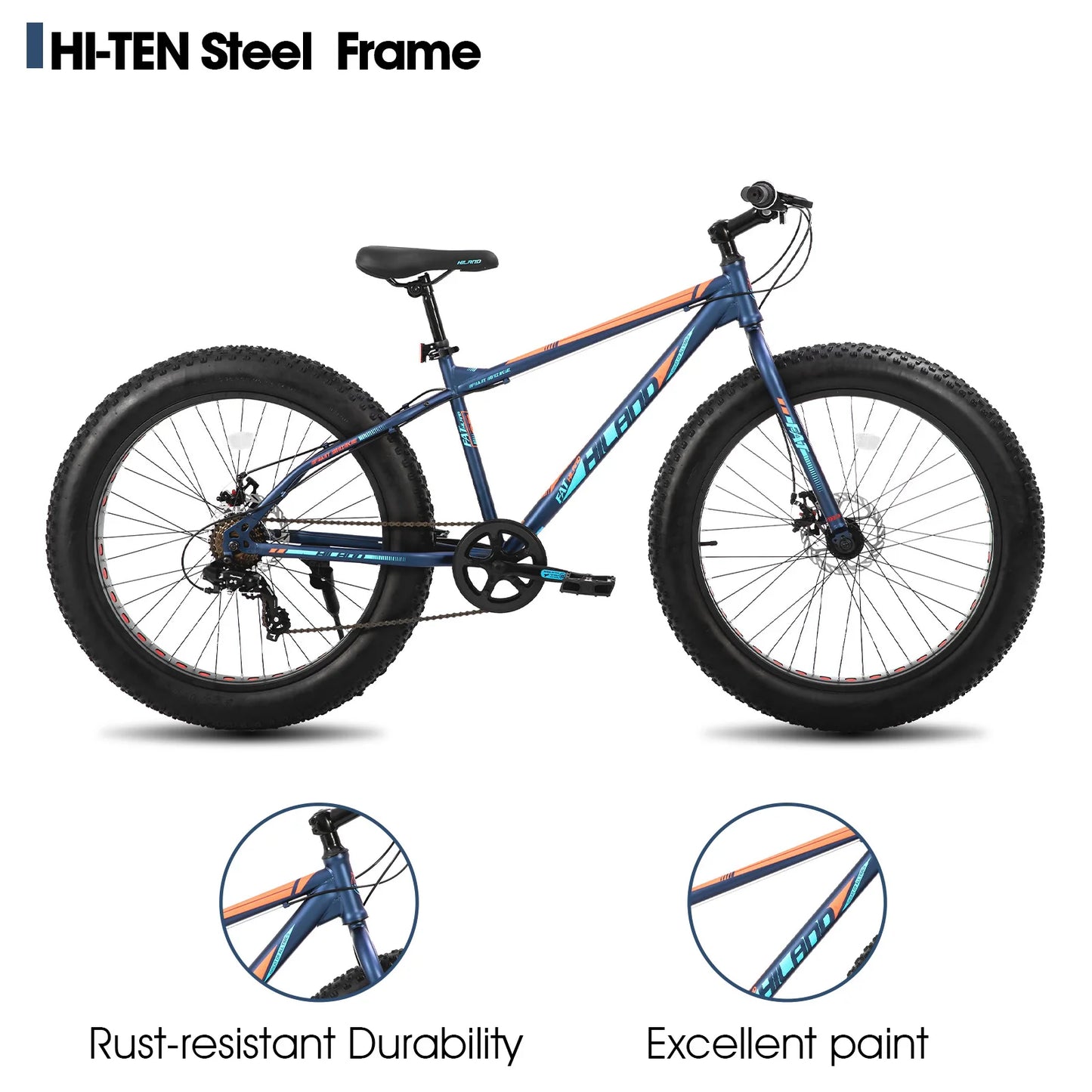 Hiland 20 Inch Kids' Bicycles Fat Tire Mountain Bike for Age 5 + Years,