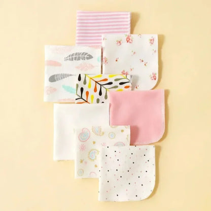 5/8 Pcs Cotton Newborn Baby Towels Set