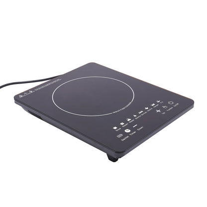 110V 750W Electric Induction Cooktop 8 Power Levels Touch Control Burner 180min Timer Portable Stove