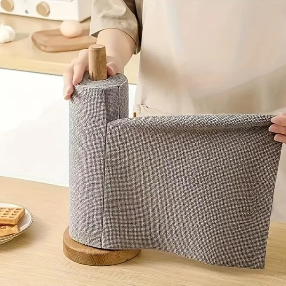 20 Pcs Microfiber Cleaning Cloth Roll