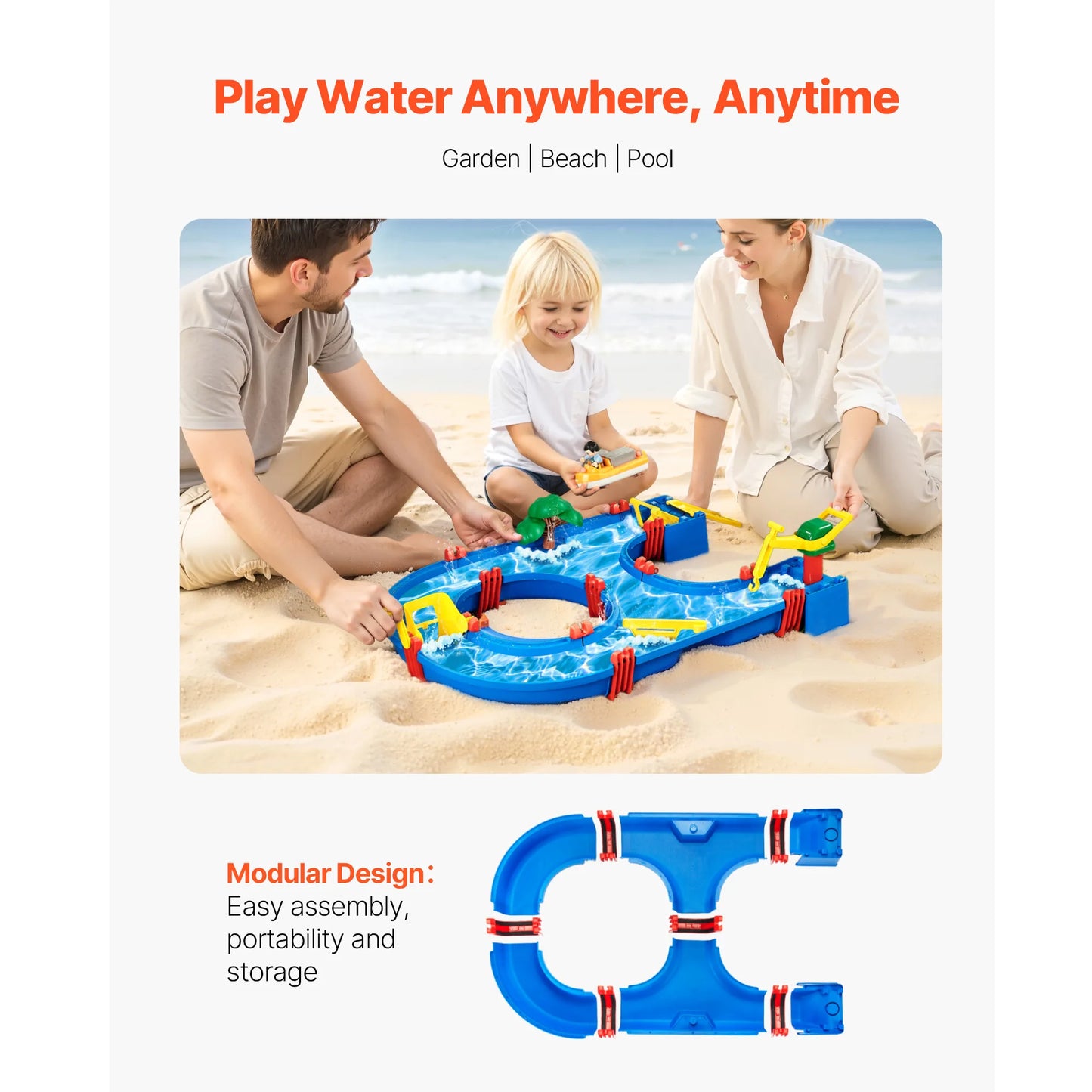 SucceBuy Water Play Table Children's Outdoor Beach Toy
