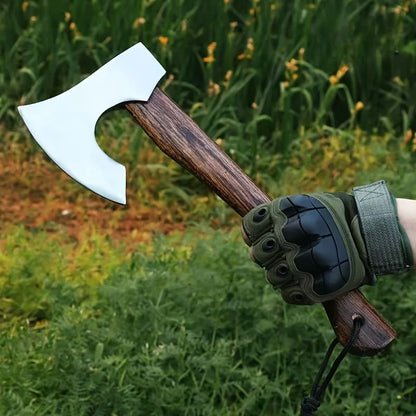 Hand Forged Viking Steel Tomahawk Camping Tree Cutting Axe