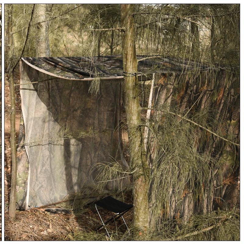 Camo Netting With See Through Fence