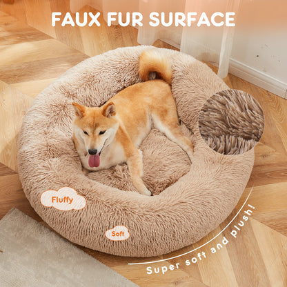 Anti-Slip Round Washable Calming Dog Bed