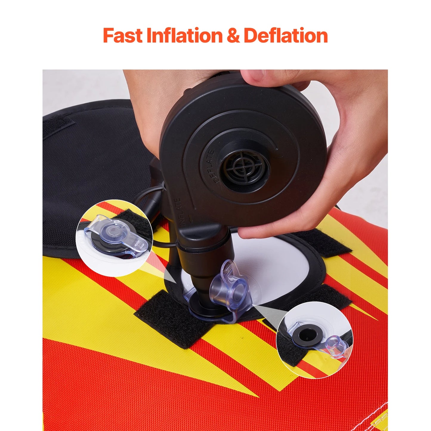 SucceBuy 1-3 Rider Inflatable Boat Tube