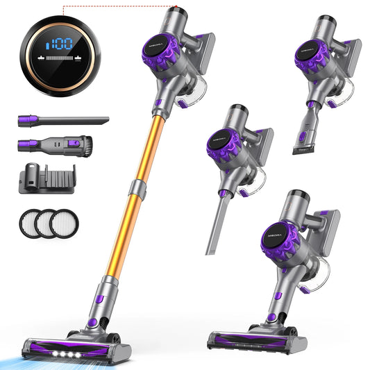 YISORA Cordless Vacuum Cleaner with Touchscreen