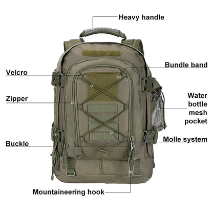 LQARMY 60L Travel Tactical backpack