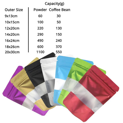 Reclosable Zip Lock Organizer Eco Aluminum Foil Mylar Plastic Bags With Clear Window