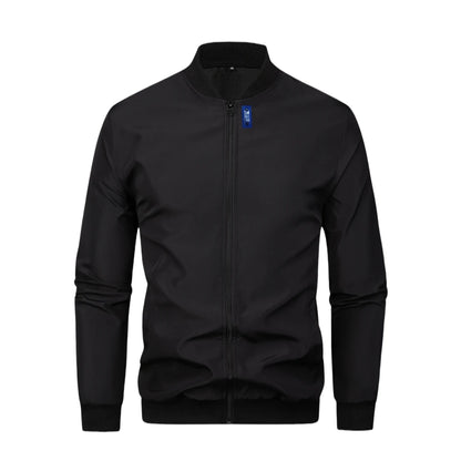 Baseball Collar Short Loose Solid Color Jacket