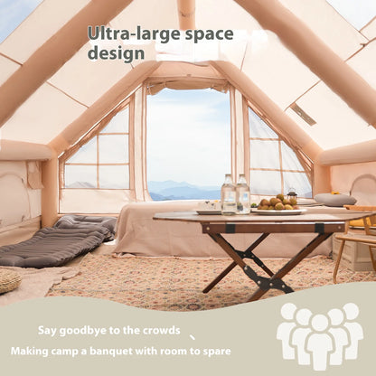 Inflatable Luxury Camping Tents With Stove Plug