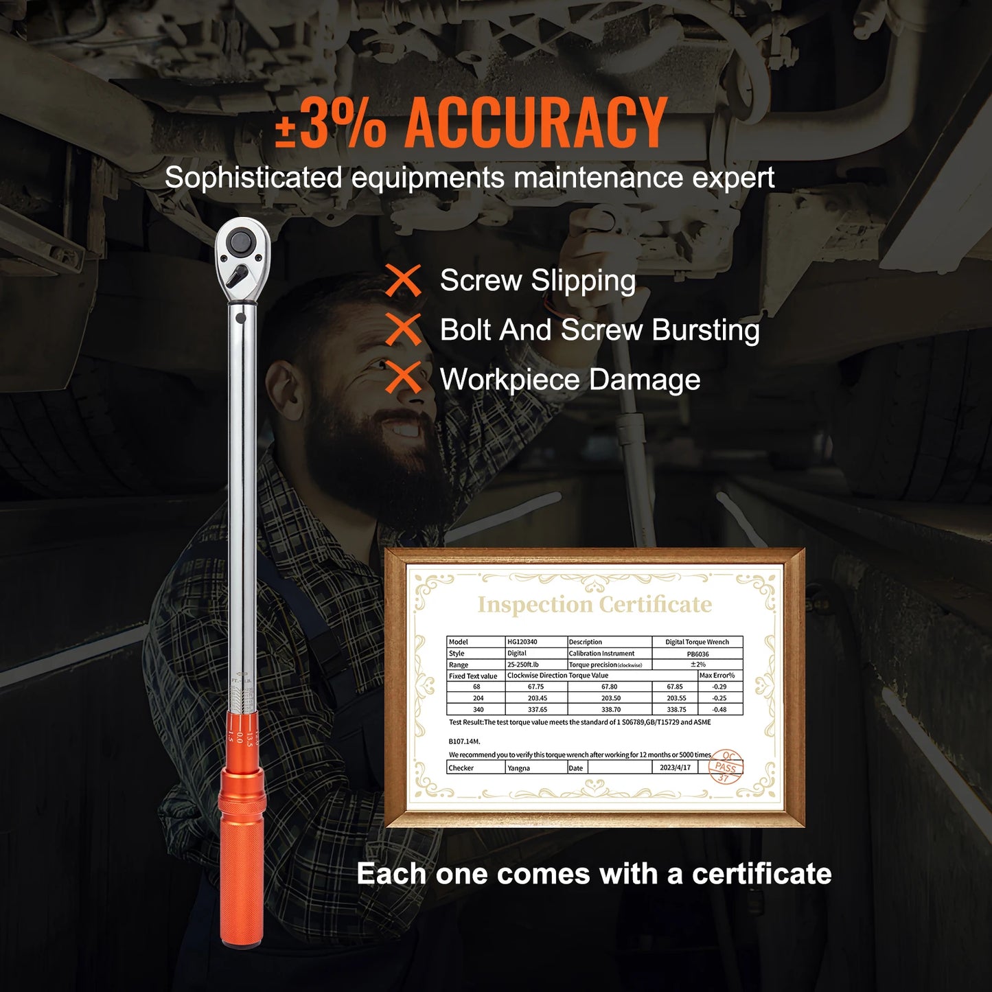 SucceBuy 1/2" 1/4" 3/8" Mechanical Torque Wrench Set