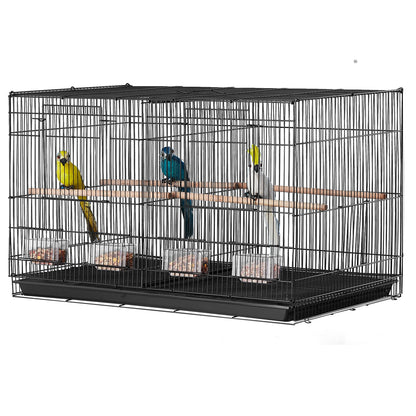 SucceBuy 30In Flight  Birds Pet Travel Birdcage with Handle and Perche