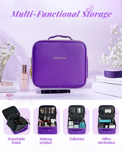 Travel Waterproof Makeup Bag With Mirror lamp