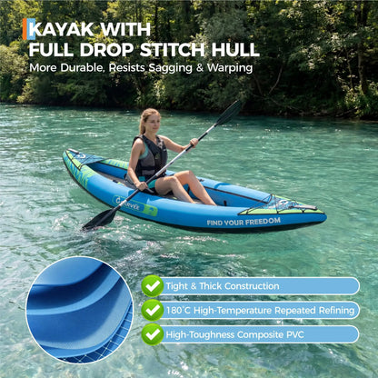 Inflatable 1/2-Person Fishing Kayak