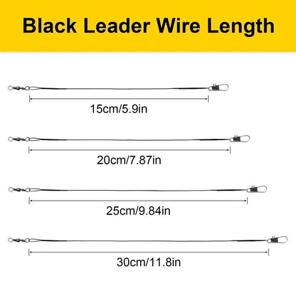20PC Anti Bite Steel Fishing Line 15/20/25/30cm
