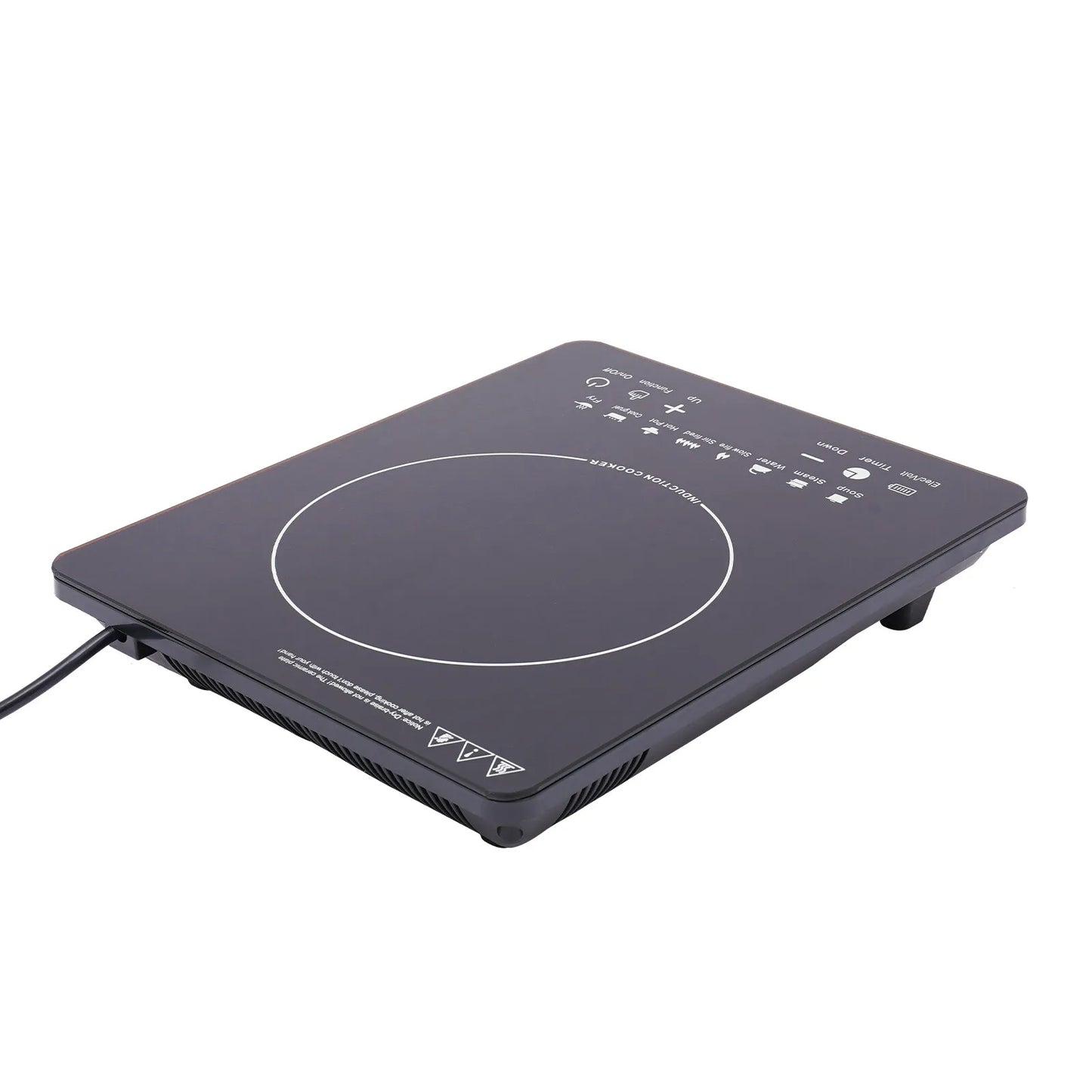 110V 750W Electric Induction Cooktop 8 Power Levels Touch Control Burner 180min Timer Portable Stove